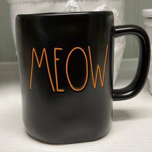 RAE DUNN "MEOW" Halloween Coffee Mug NWT